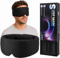 Blackout Sleep Eye Mask for Side Sleepers, Adjustable All-Season